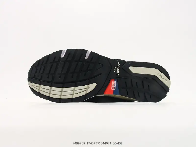 New Balance Sportschuhe Retro Atmungsaktiv Gedämpft M992BK #17437535044023